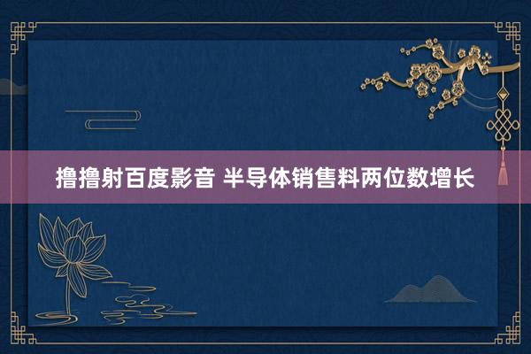撸撸射百度影音 半导体销售料两位数增长