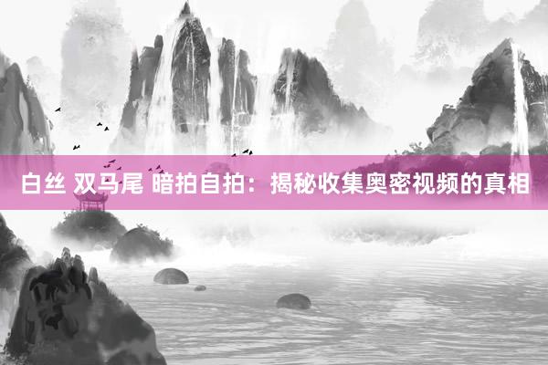 白丝 双马尾 暗拍自拍：揭秘收集奥密视频的真相