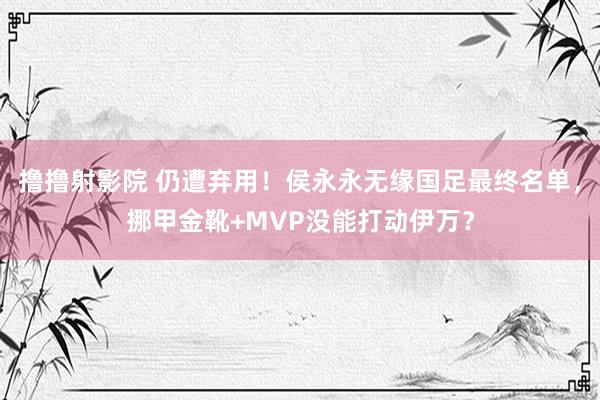 撸撸射影院 仍遭弃用！侯永永无缘国足最终名单，挪甲金靴+MVP没能打动伊万？