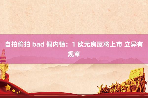 自拍偷拍 bad 佩内镇：1 欧元房屋将上市 立异有规章