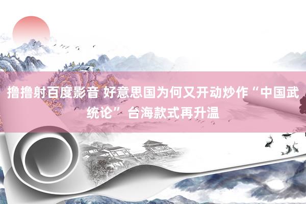 撸撸射百度影音 好意思国为何又开动炒作“中国武统论” 台海款式再升温