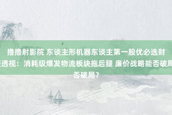 撸撸射影院 东谈主形机器东谈主第一股优必选财报透视：消耗级爆发物流板块拖后腿 廉价战略能否破局？
