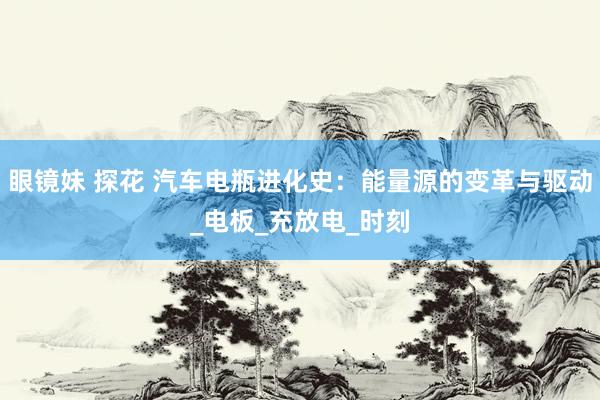 眼镜妹 探花 汽车电瓶进化史：能量源的变革与驱动_电板_充放电_时刻