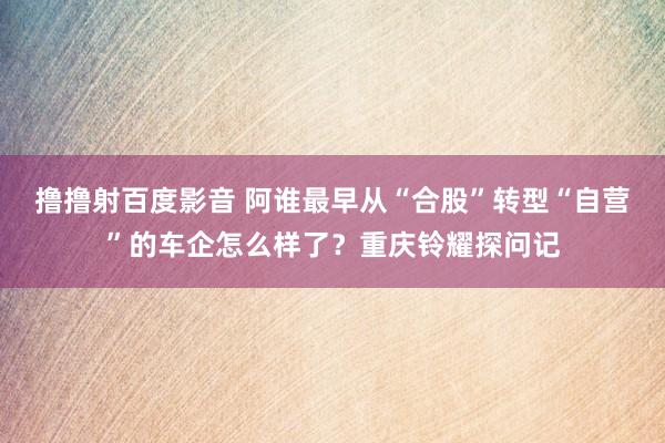 撸撸射百度影音 阿谁最早从“合股”转型“自营”的车企怎么样了？重庆铃耀探问记