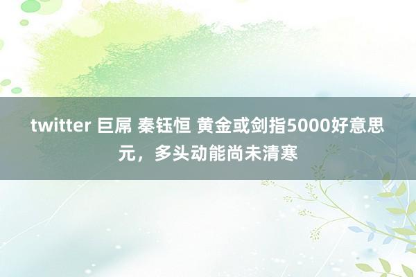twitter 巨屌 秦钰恒 黄金或剑指5000好意思元，多头动能尚未清寒