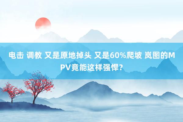 电击 调教 又是原地掉头 又是60%爬坡 岚图的MPV竟能这样强悍？