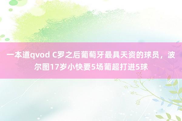 一本道qvod C罗之后葡萄牙最具天资的球员，波尔图17岁小快要5场葡超打进5球