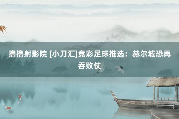 撸撸射影院 [小刀汇]竞彩足球推选：赫尔城恐再吞败仗